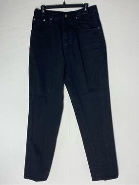 Vintage 90s LA Blues Black High Rise Tapered Mom Jeans 30 100% Cotton